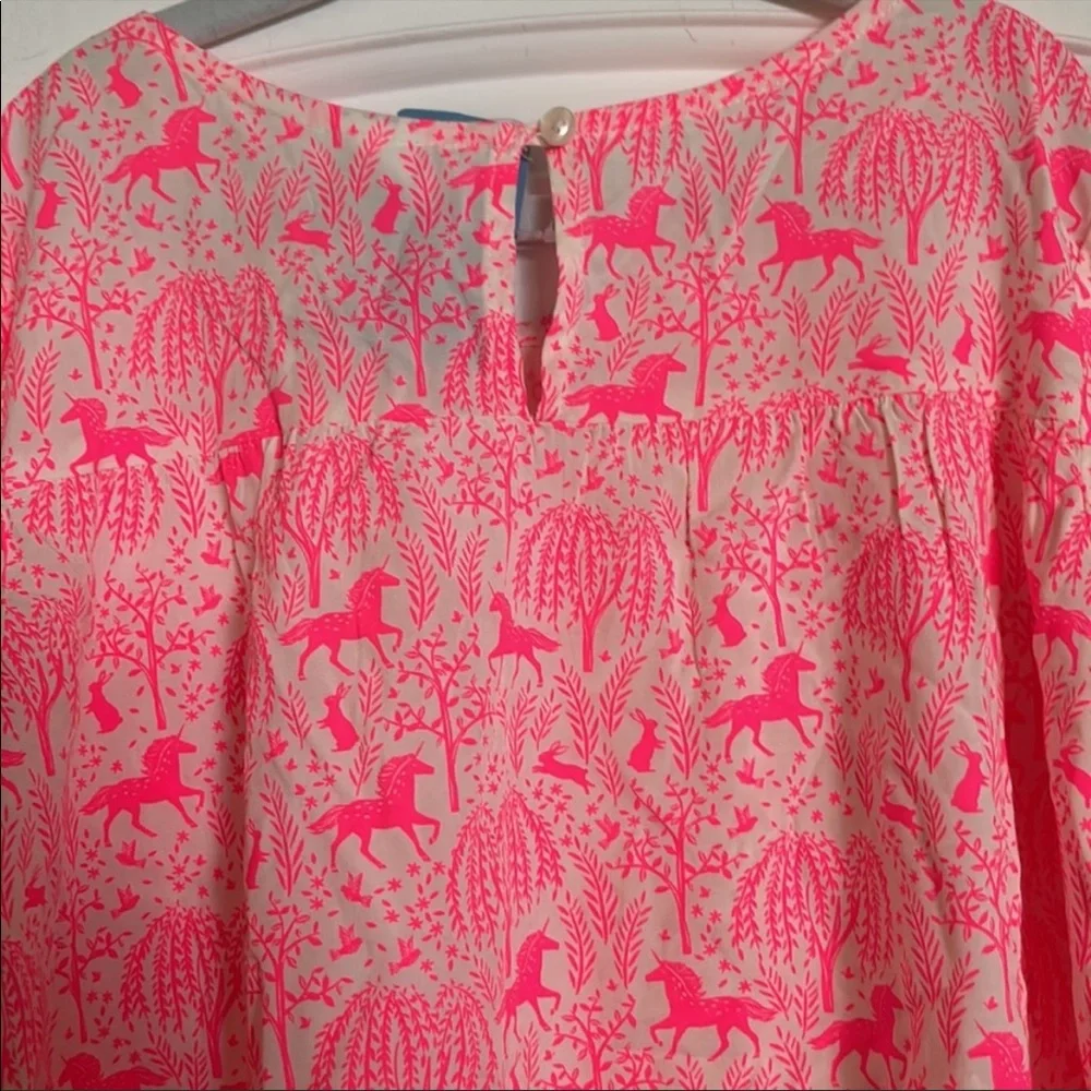 GAP x Sarah Jessica Parker unicorn blouse sz L NWT